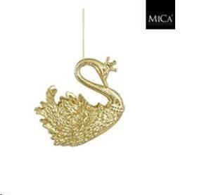 ORNAMENT SWAN GOLD - L10,5XW8,5XH3,5CM