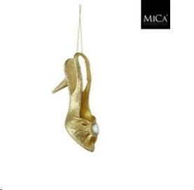ORNAMENT SHOE GOLD - L12XW6XH4CM