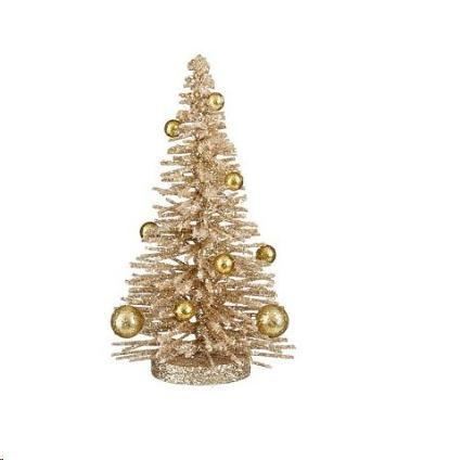 DECORATION TREE CHAMPAGNE - H25XD14CM