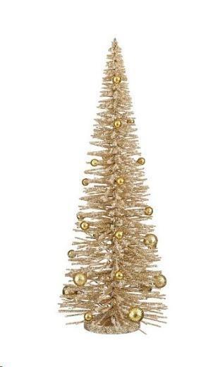 DECORATION TREE CHAMPAGNE - H50XD20CM