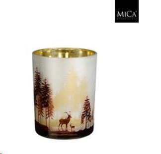 TEALIGHT HOLDER DEER GOLD - H12,5XD10CM