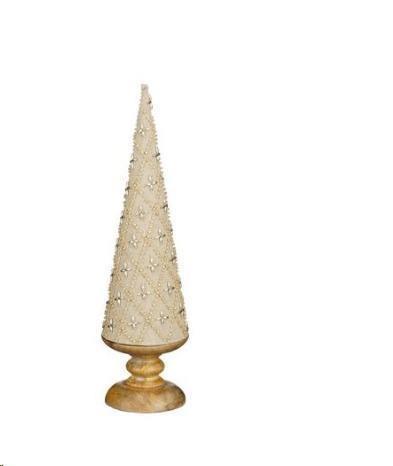 DECORATION TREE OFF WHITE FSC 100% - H40XD11CM