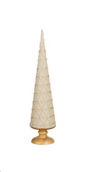 DECORATION TREE OFF WHITE FSC 100% - H55XD12CM