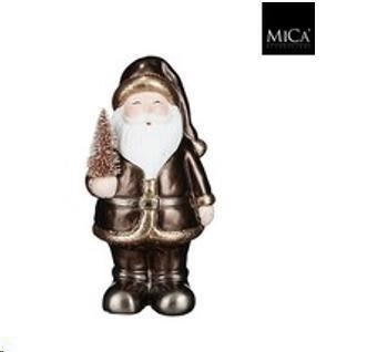 DECORATION SANTA D. BROWN - L10,5XW8,5XH20,5CM