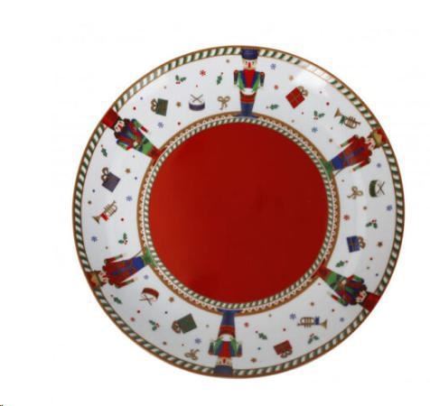 PIATTO PORTATA LO SCHIACCIANOCI PORCELLANA D.CM30