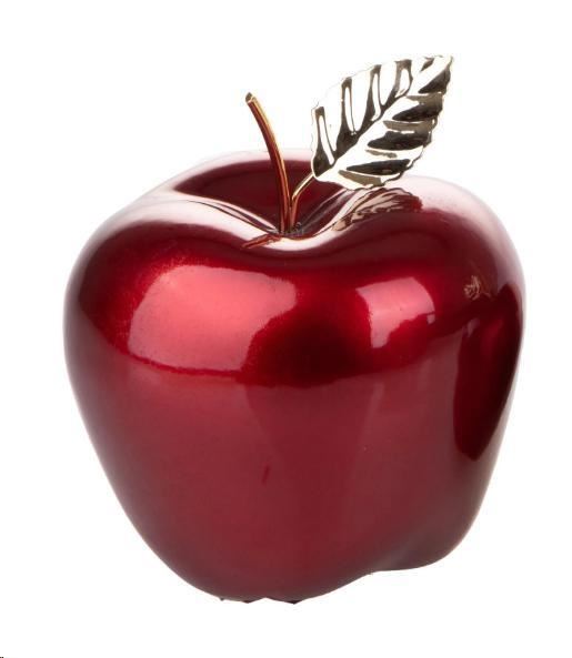 MELA C/FOGLIA ORO CERAMICA D.CM14