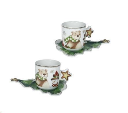 TAZZINA CAFFE RACCONTI SET 2 PZ NEW BONE CHINA