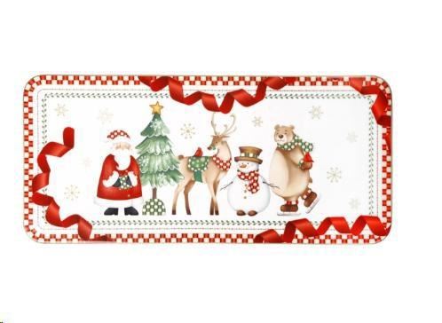 VASSOIO RETTANGOLARE RACCONTI PORCELLANA CM.40X18