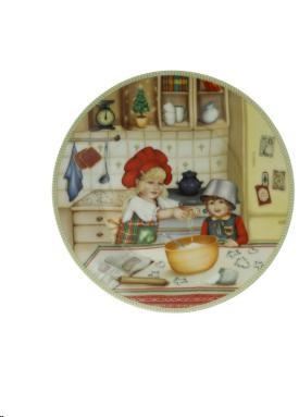 PIATTINO CUCCIOLI (BIMBI PASTICCERI) PORCELLANA D.CM19