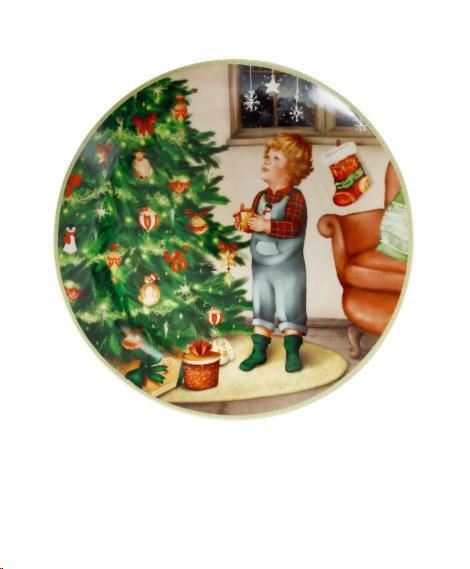 PIATTO CUCCIOLI (BIMBO ALBERELLO) PORCELLANA D.CM30