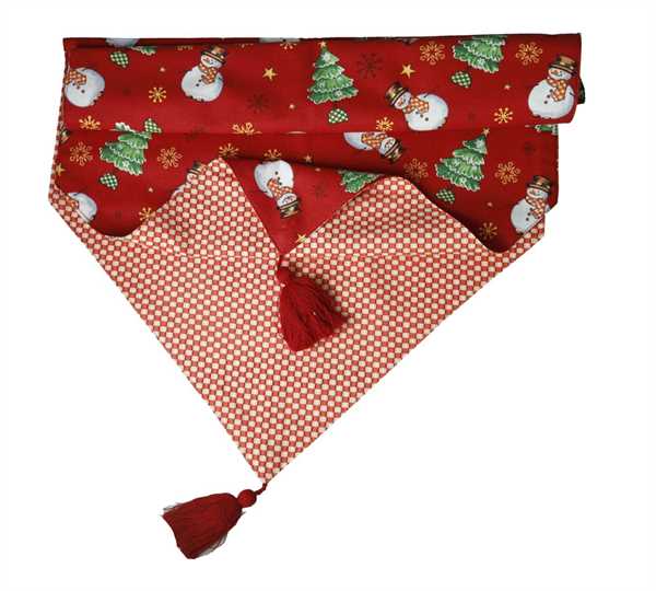 STRISCIA FROSTY / QUADRETTI NAPPE ROSSE CM.45X140