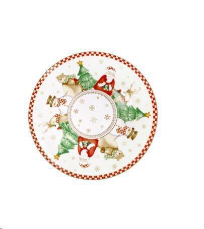 PIATTO PANETTONE RACCONTI PORCELLANA