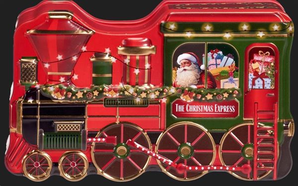 Christmas Train tin with pralines