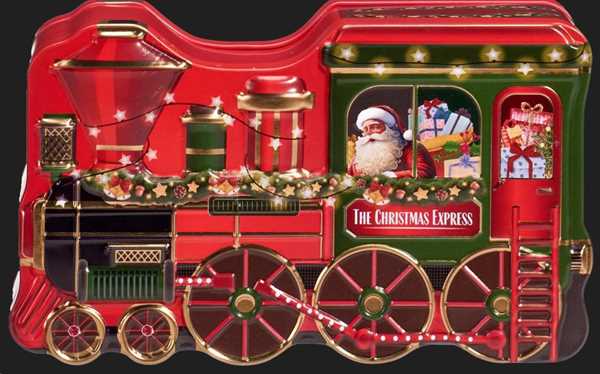 Christmas Train tin with pralines