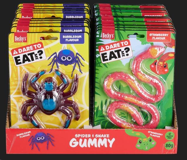 Snake and spider gummies 80g