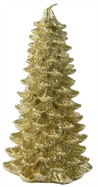 CANDELA ALBERO DI NATALE METALLIC CM.D11X21H LIGHT GOLD
