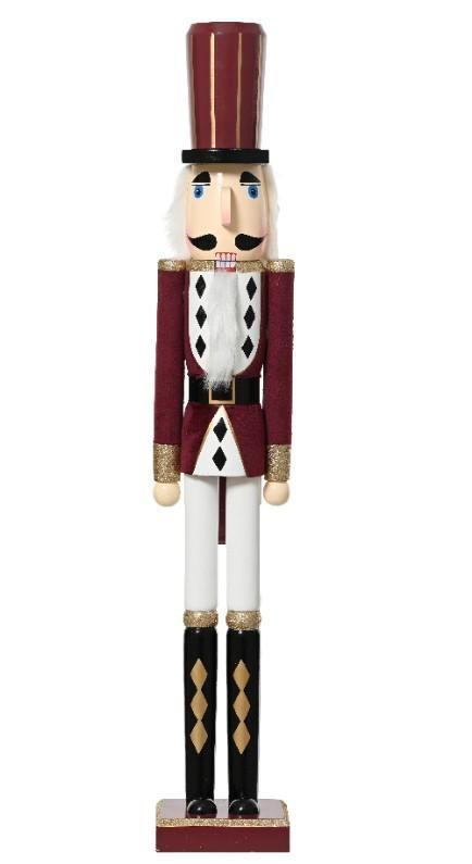 SCHIACCIANOCI IN LEGNO DI PINO CM.12,5X11,5X76H MAROON