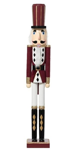 SCHIACCIANOCI IN LEGNO DI PINO CM.12,5X11,5X76H MAROON