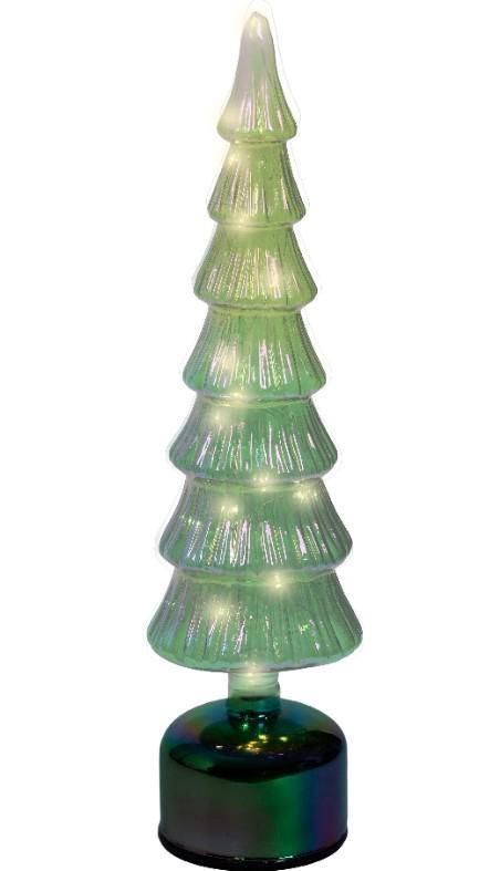ALBERO VETRO MOV. CIRC. MICROLED L.CALDA CM.D11X39H GREEN