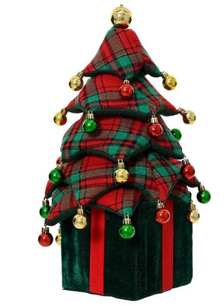 ALBERO BASE PACCO REGALO IN POLIESTERE CM.25X25X70H