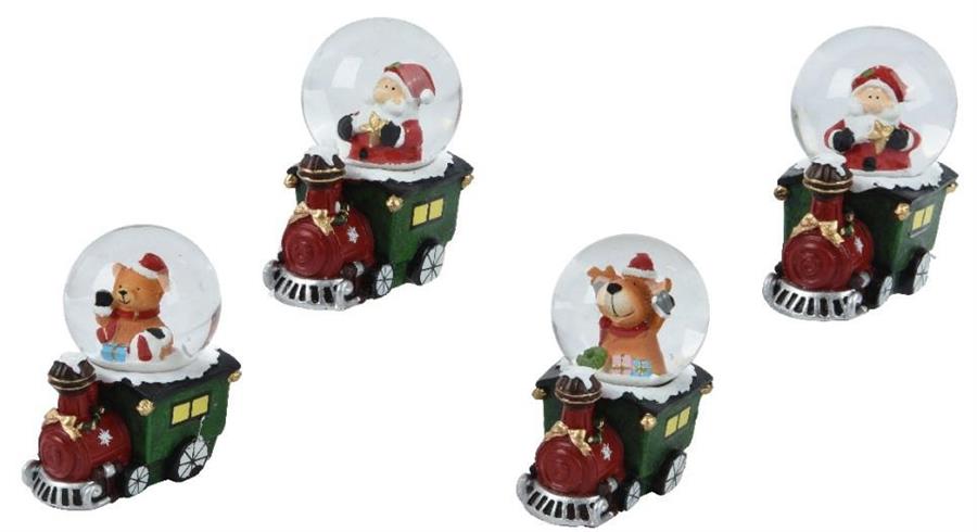 SNOWGLOBE RESINA CM.D4,5X9H 4 MODELLI ASSORTITI