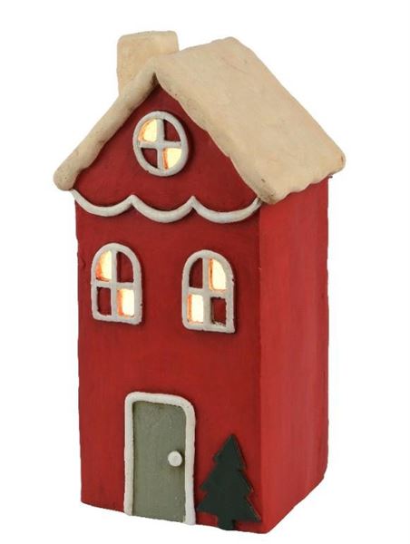 CASA IN MAGNESIO LED L. CALDA CM.19,5X15,5X36,5H RED BATTERI