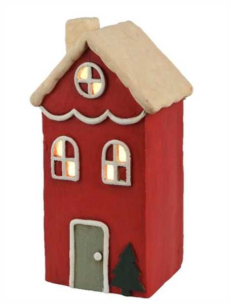 CASA IN MAGNESIO LED L. CALDA CM.19,5X15,5X36,5H RED BATTERI