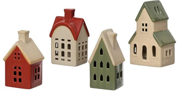 CASA PORCELLANA CM.8,5X11X18H 4 MODELLI ASSORTITI