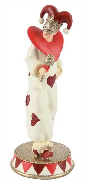 GIULLARE UOMO POLIRESINA CUORI ROSSI CM.9X23H