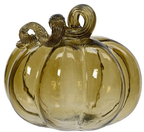 ZUCCA IN VETRO CM.D15X12,5H GREEN