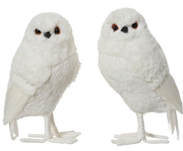 GUFO GLITTER CM.14X13X25H WHITE 2 MOD. ASS.