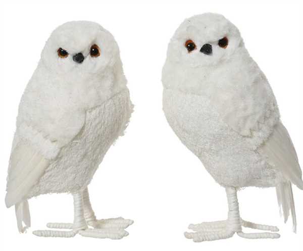 GUFO GLITTER CM.14X13X25H WHITE 2 MOD. ASS.