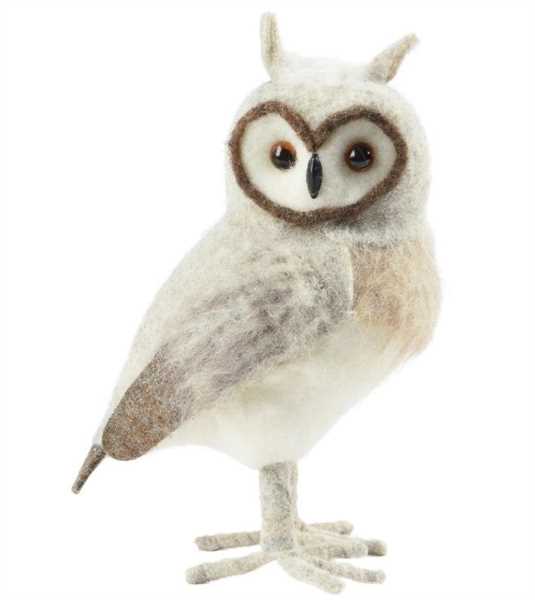 GUFO IN LANA CM.12X16X25H LIGHT BROWN