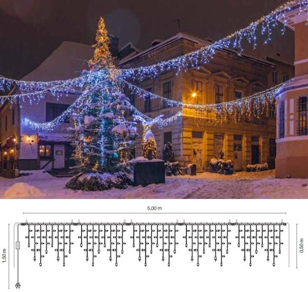 TENDA PROFESSION. L.CALDA 135LED+45FLASH L.5XH.0,5M PROLUNG.