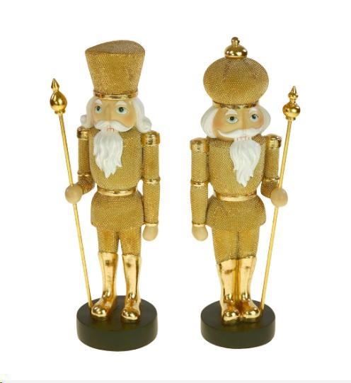 SCHIACCIANOCI, ASS.2, POLIRESINA DORATA, 10X8X31,5 CM