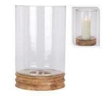 LANTERNA VETRO/MANGO 33CM