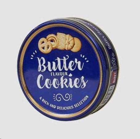 BISCOTTI AL BURRO IN SCATOLA DI LATTA BLU 114g