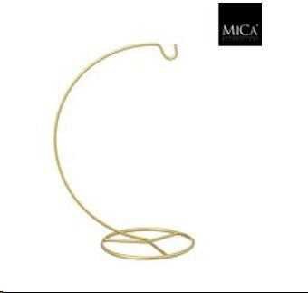 ORNAMENT HOLDER GOLD - H27XD13CM