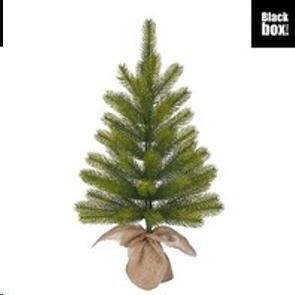 NAGOYA X-MAS TREE WITH BURLAP GREEN TIPS 50 - H60XD44CM