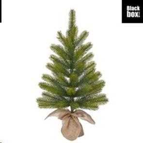 NAGOYA X-MAS TREE WITH BURLAP GREEN TIPS 50 - H60XD44CM