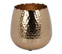 VASO METALLO ORO 18X18CM