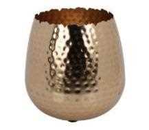 VASO METALLO ORO 18X18CM