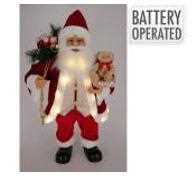 BABBO NATALE 80CM ROSSO LED