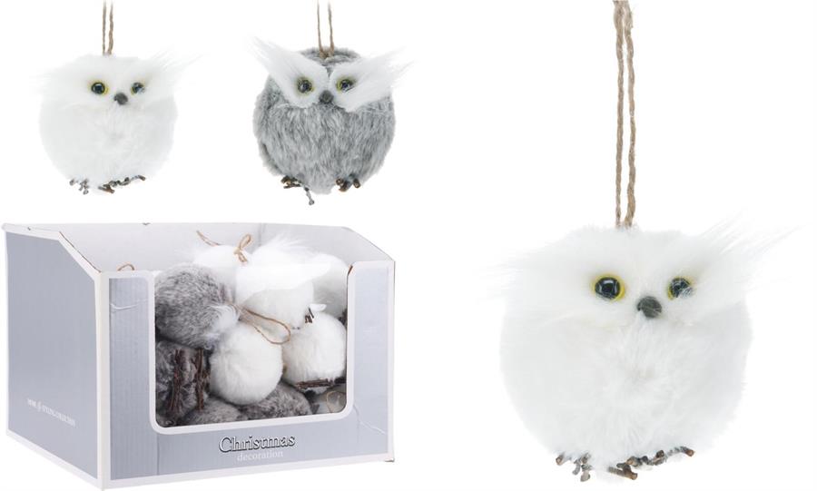 PENDENTE GUFO 6CM 2ASS