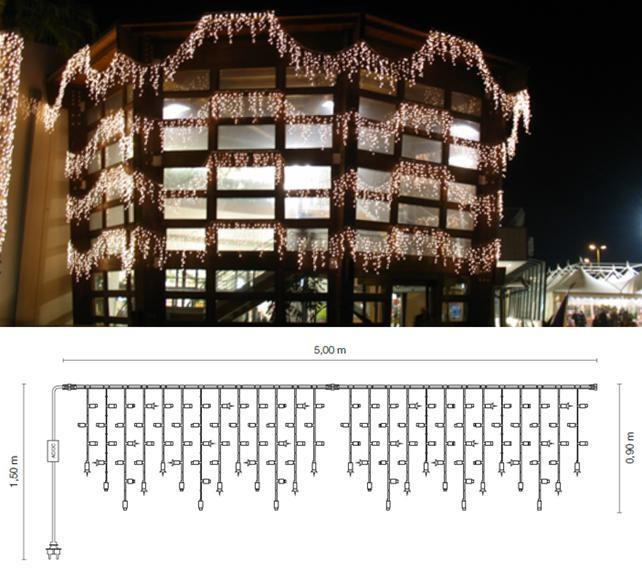 TENDA PROFESSIONALE L.CALDA 96LED+32FLASH L.5XH.0,9M PROLUNG