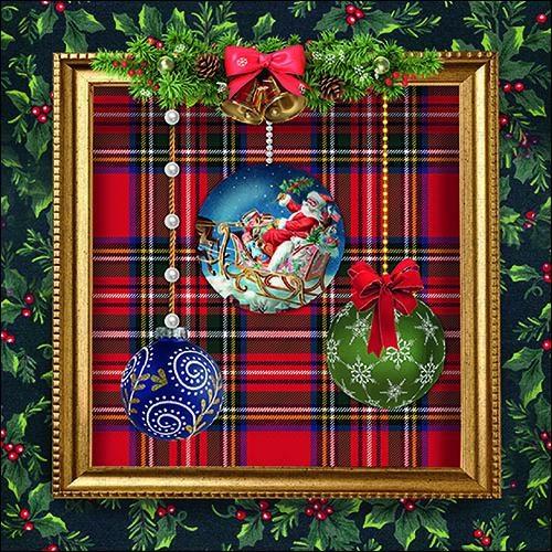 CONF.20 TOVAGLIOLI CM.33X33 BAUBLES IN FRAME