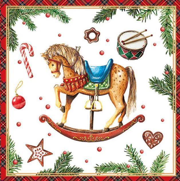 CONF.20 TOVAGLIOLI CLASSIC ROCKING HORSE WHITE FSC MIX