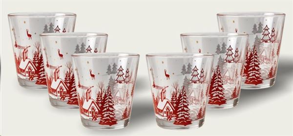 SET 6 BICCHIERI CHRISTMAS NORDIC 25CL