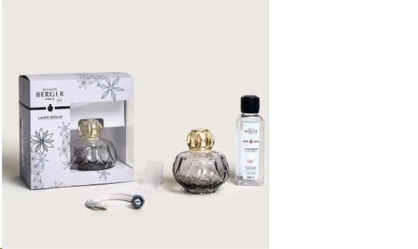 LAMPE BERGER- COFANETTO ROSALIE - GRIGIA + 250ml Pétillance