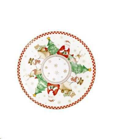 PIATTO PANETTONE RACCONTI PORCELLANA